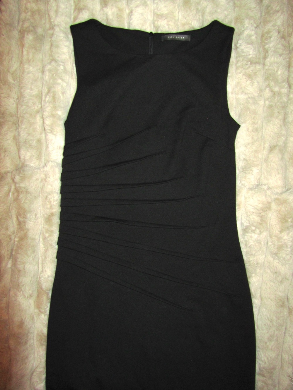 Black Bodycon Ruched Tank Dress Y2K Club Dress - Suzy Shier